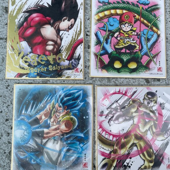 Dragonball Z Official Bandai Funimation Mini Art Cards Lot 10 - Picture 2 of 4
